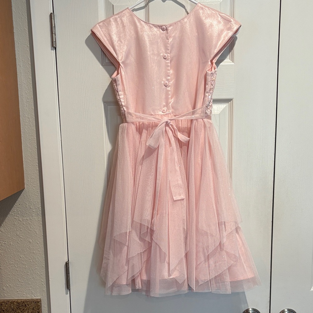 Jona Michelle Girl’s Pink Party Dress - Size 12 - Picture 6 of 16
